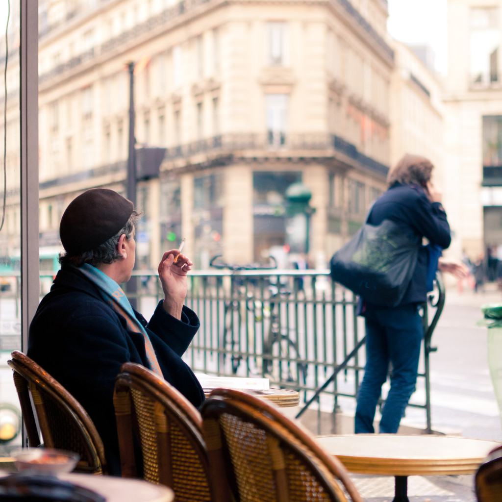 Paris man smoking